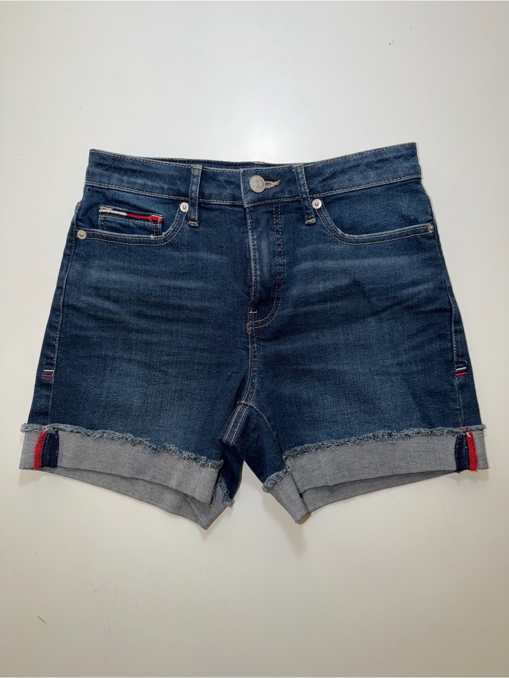 Tommy Jeans High Rise Denim Shorts Size 00